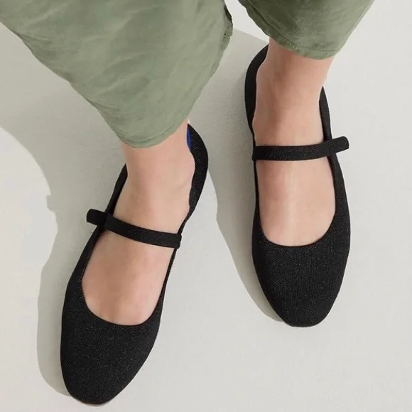 ROTHYS The Square Mary Jane Flats Shoes Size 8 - Picture 1 of 9